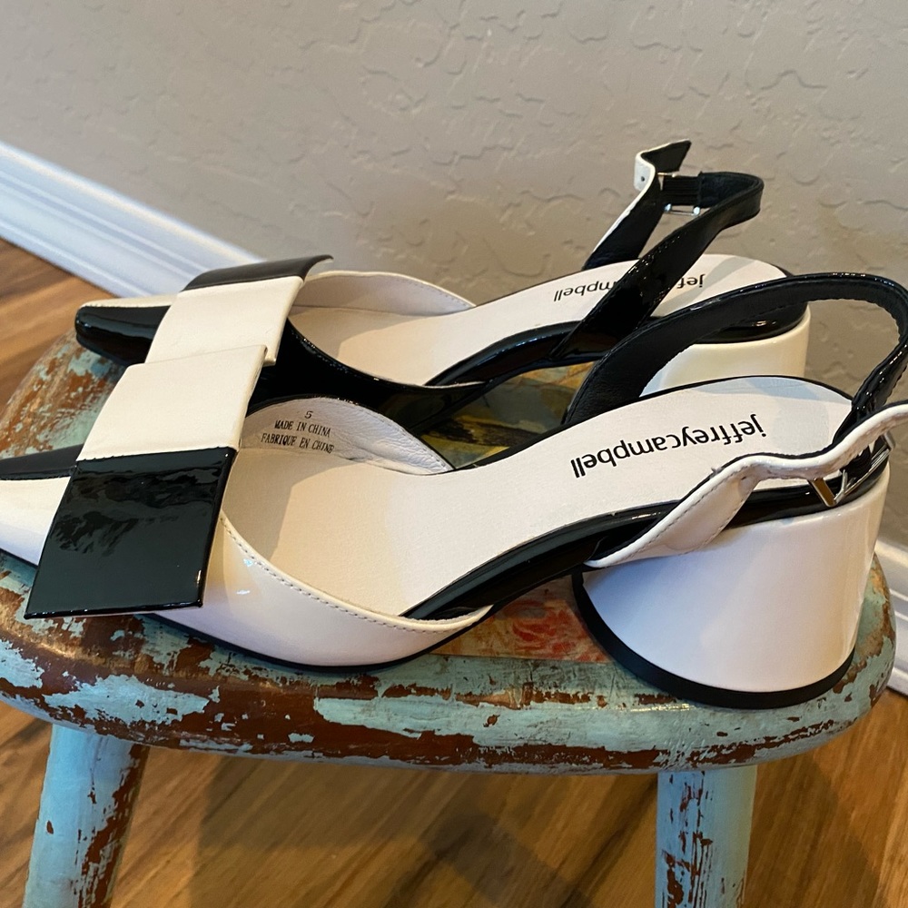 Jeffrey Campbell Black and White Heels